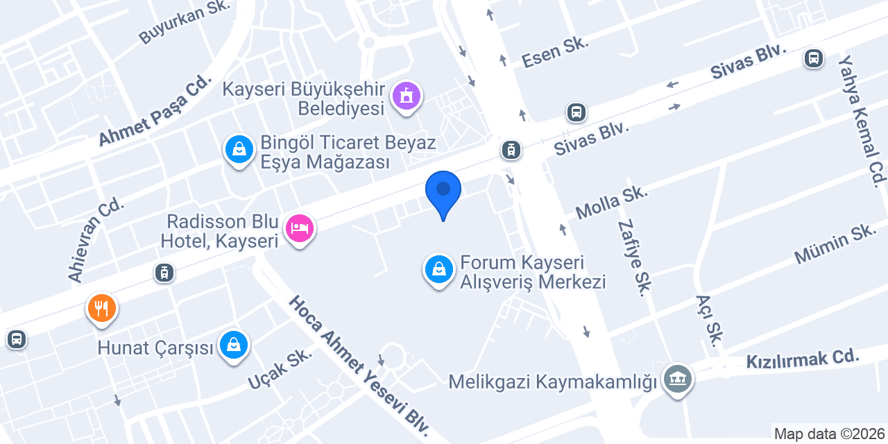 Özen Optik konumu