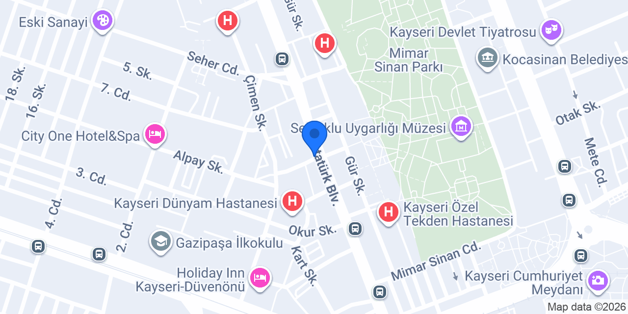 Kayseri Acil Hırdavat konumu