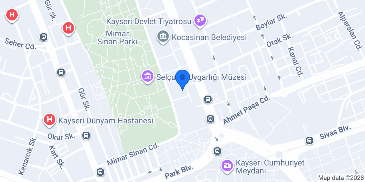 Kayseri Hukuk Bürosu konumu