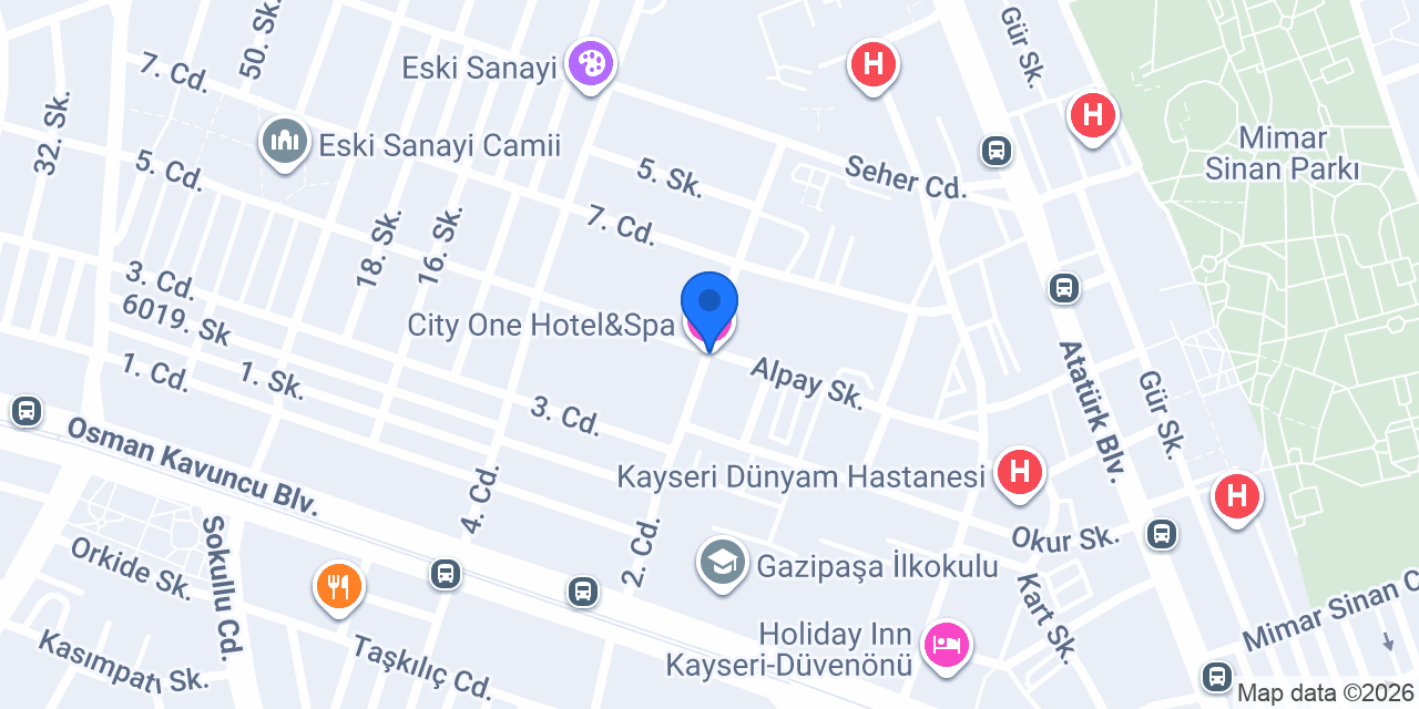 City One Hotel&Spa konumu