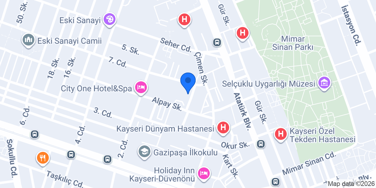 Ali Kara Masaj Merkezi konumu