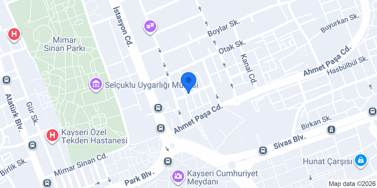 Final Sürücü Kursu konumu