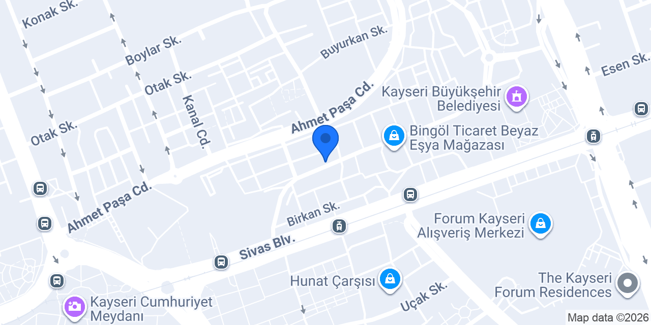 Maysa Çiçek Evi - Kayseri konumu