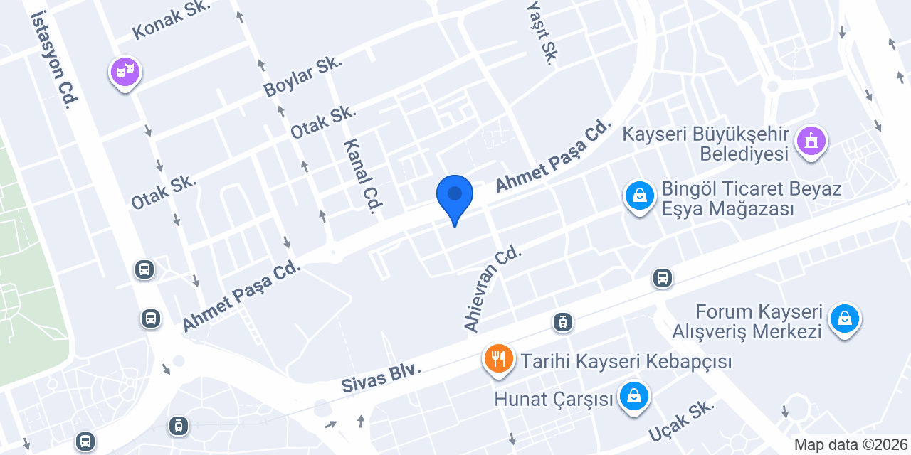 Kayseri Avukat Vahip Karagöz konumu