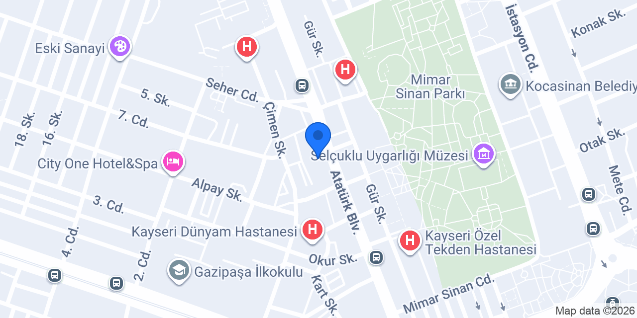 Yakamoz Sürücü Kursu konumu