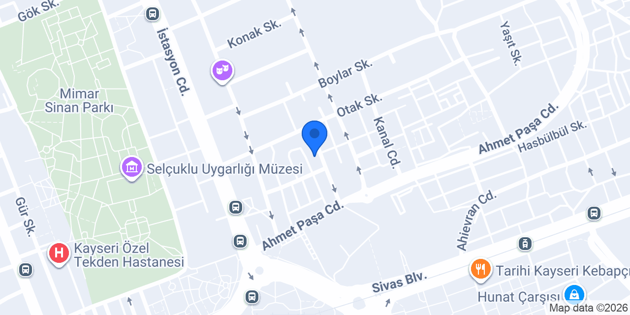 Yeşilyurt Emlak konumu