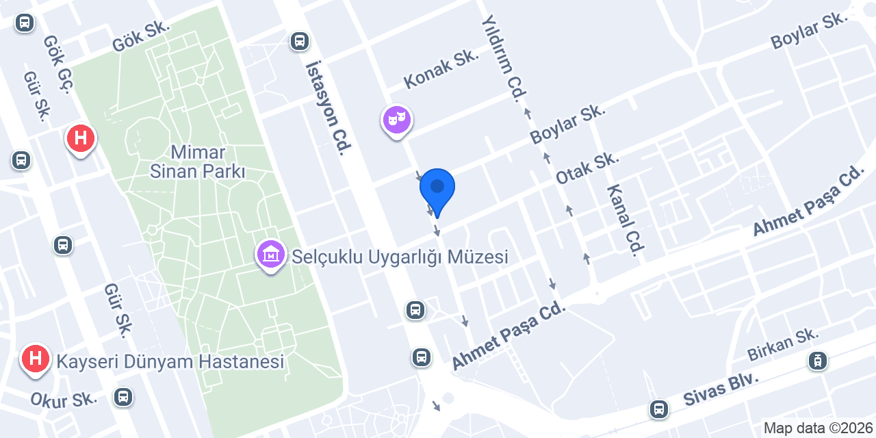 Seyir Evleri Divan Şube konumu