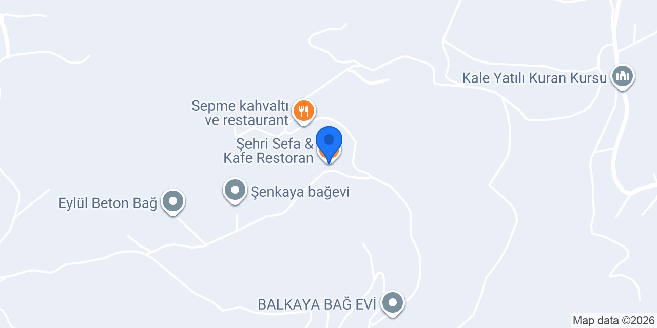 Şehri Sefa & Kafe Restoran konumu