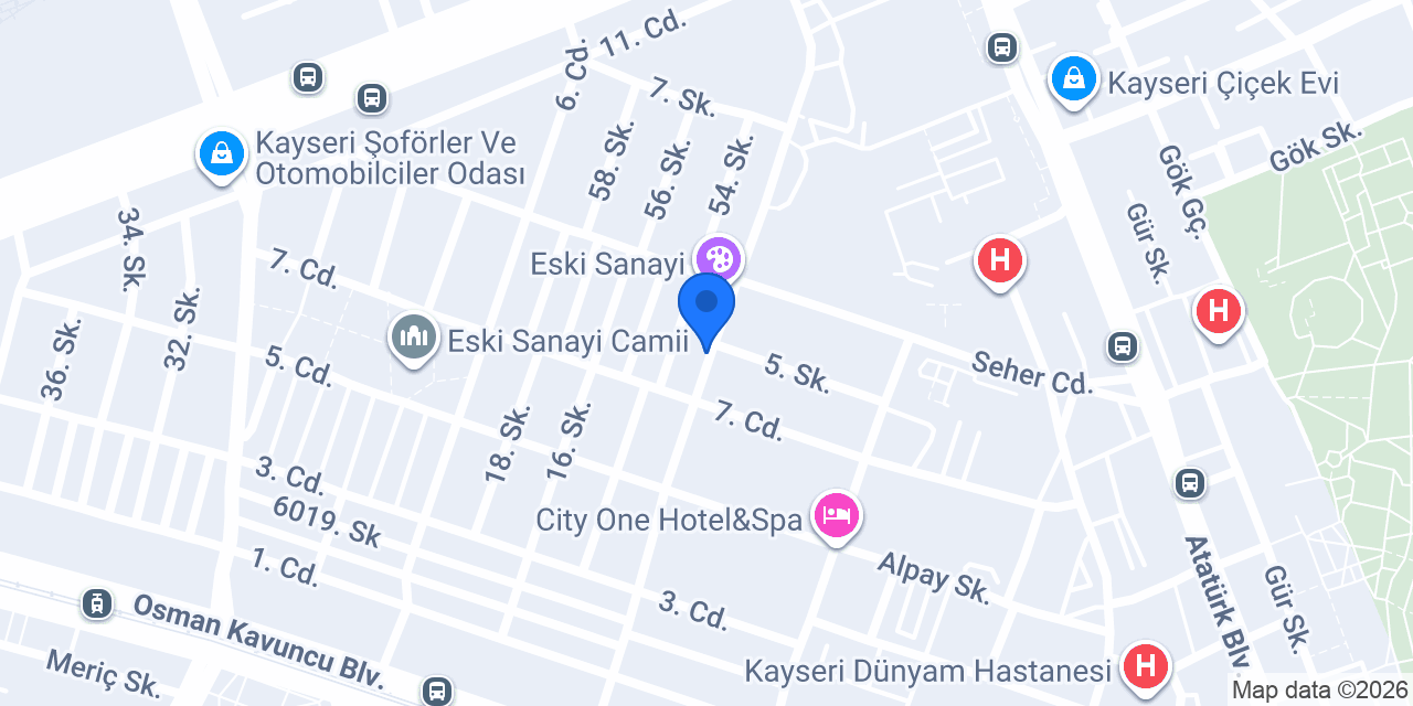 KCS Hırdavat Kayseri konumu