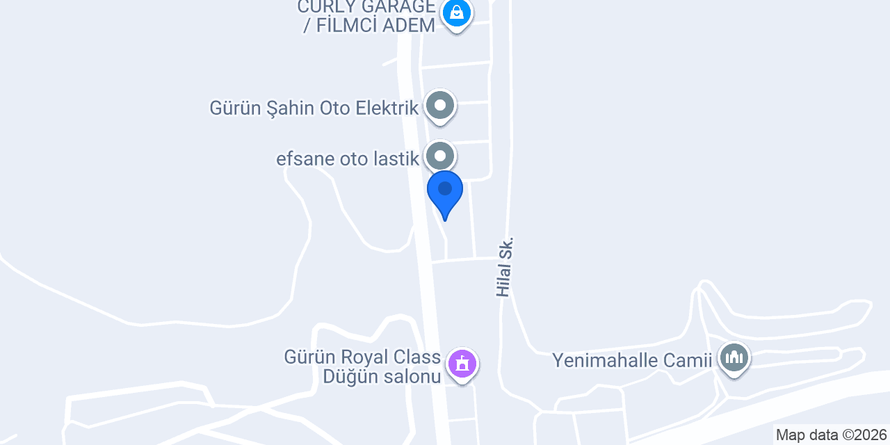 ÇARDAK GARAJ konumu