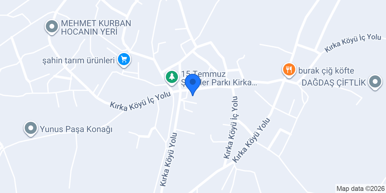 Kırka Ortaokulu konumu