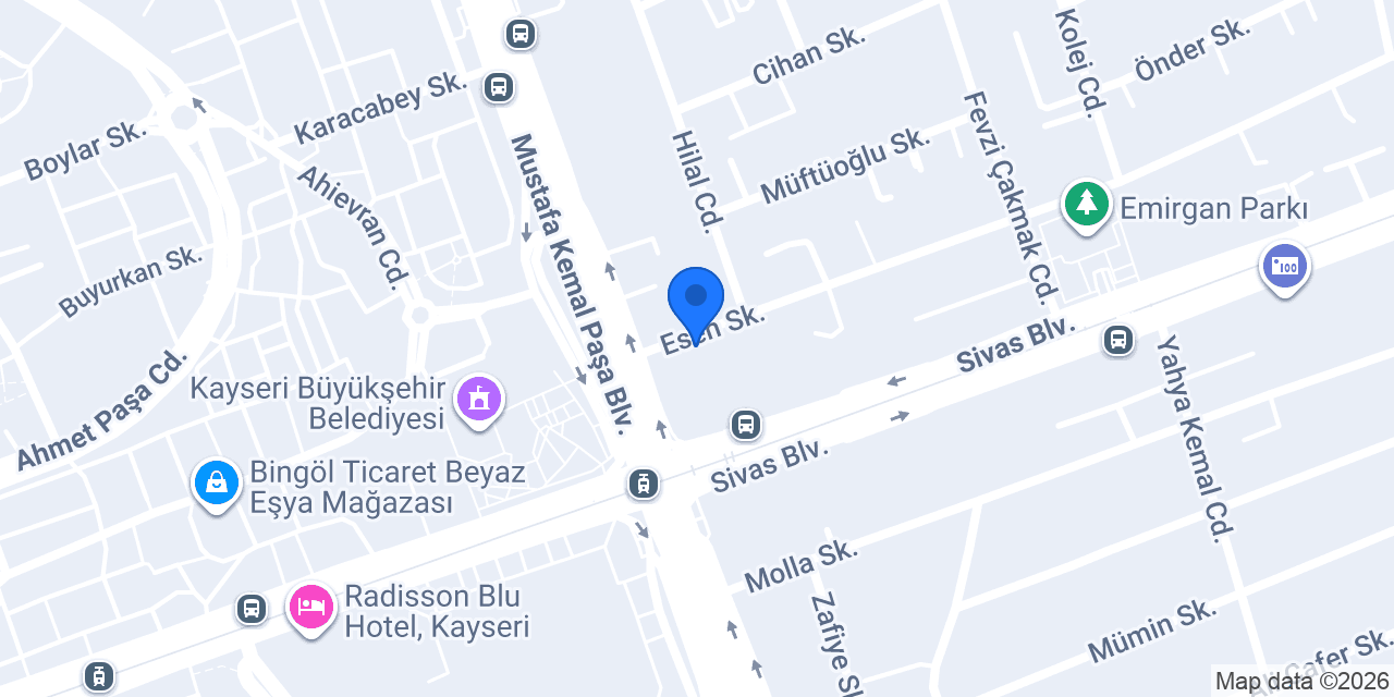 YALÇIN BAYAN KUAFÖRÜ konumu