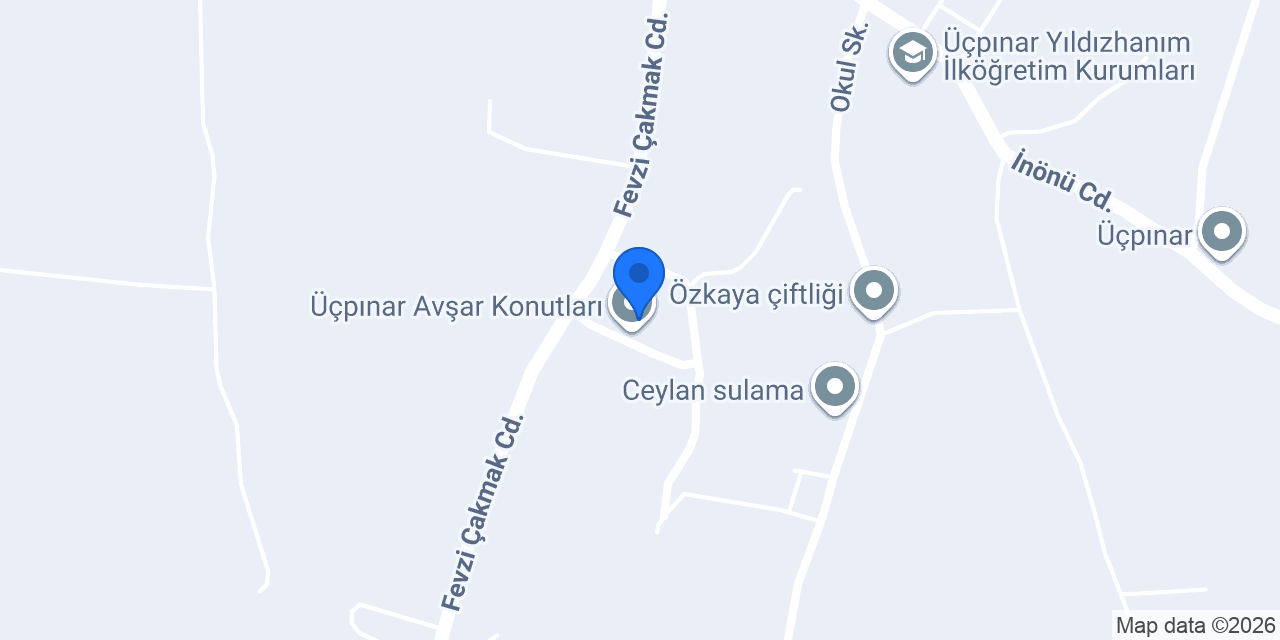 Üçpınar Avşar Konutları konumu
