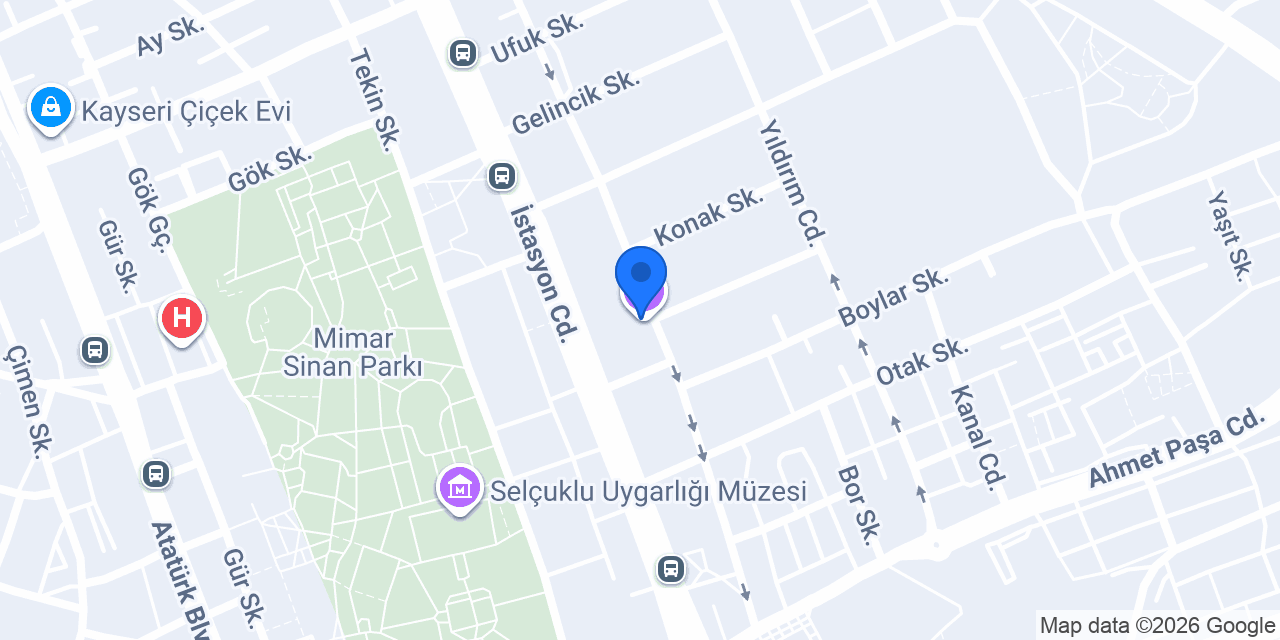 Kayseri Devlet Tiyatrosu konumu
