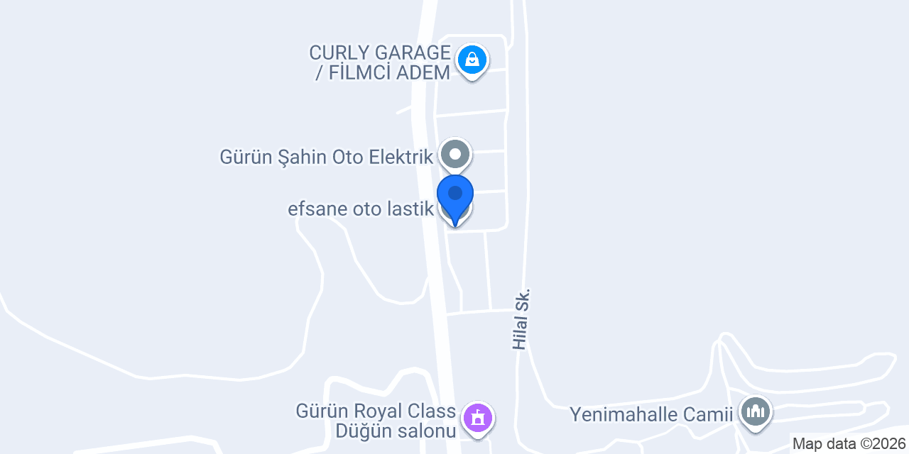 efsane oto lastik konumu