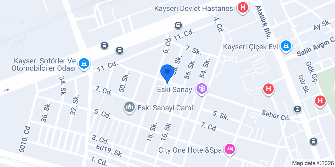 ERCİYES Dekorasyon konumu
