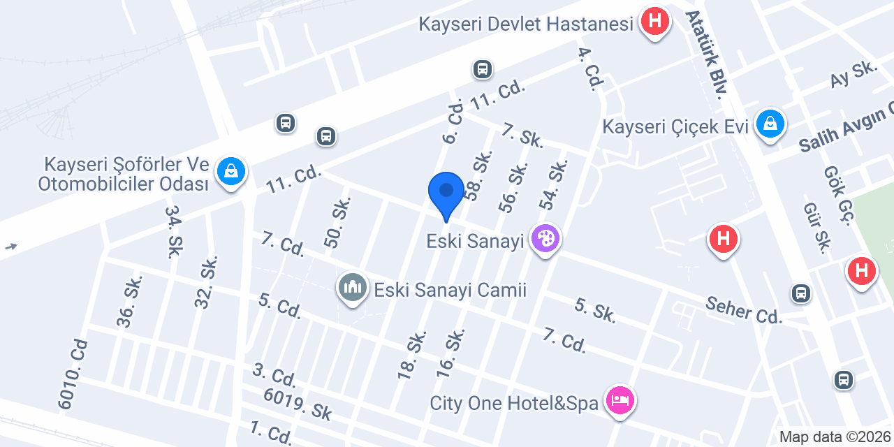 Yıldız Yapı Malzemeleri konumu