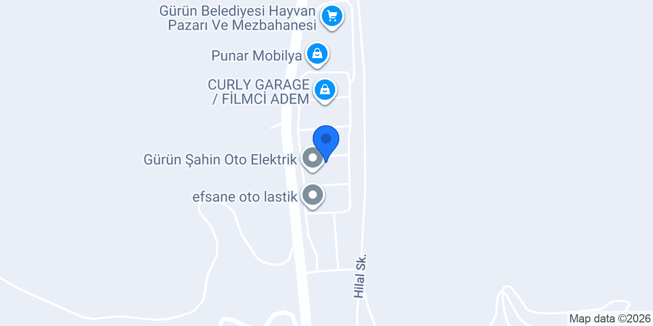 ÇAKIL OTO konumu