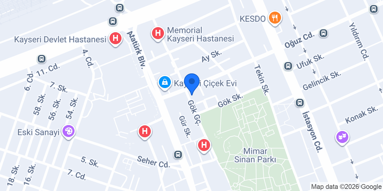 Etkin Çiçek konumu