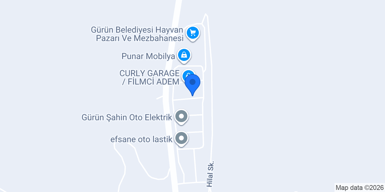 Gürün Boyraz Oto Elektrik konumu