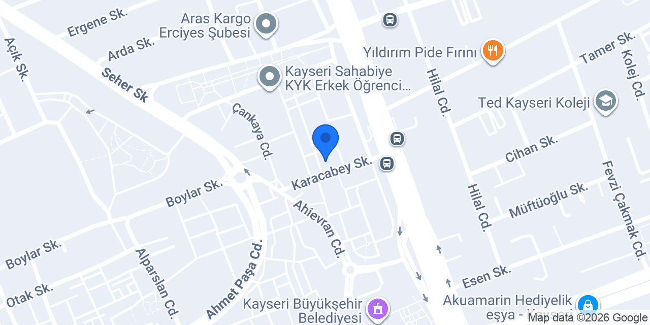 Erciyes Sofrası konumu