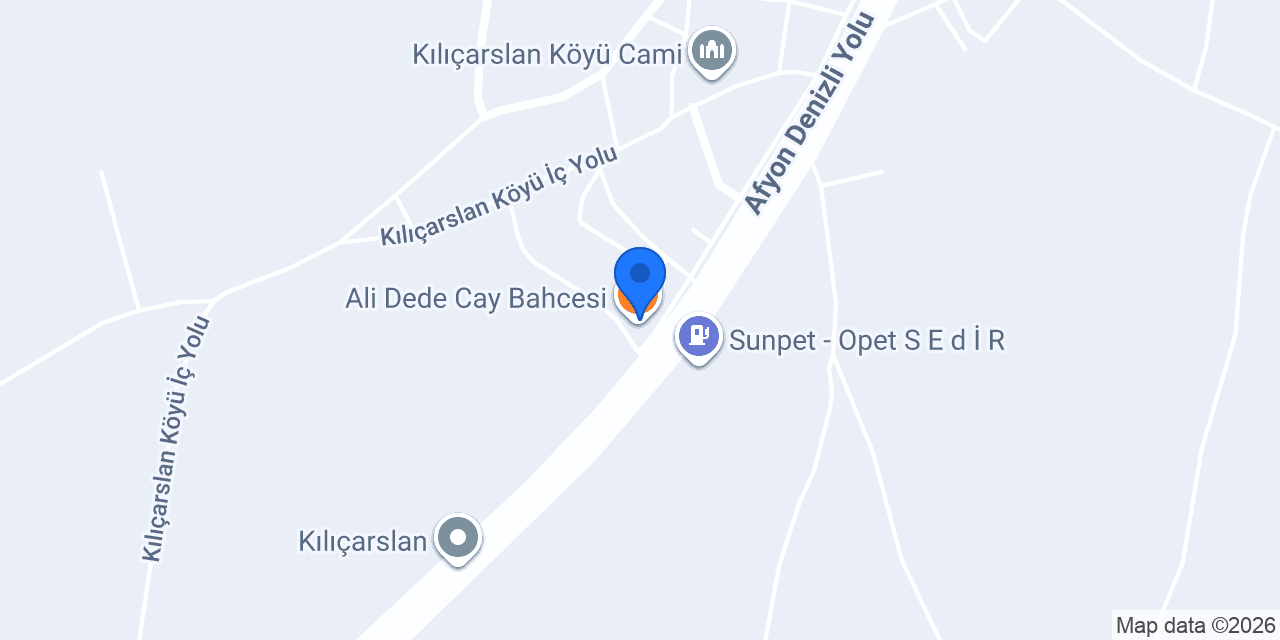 Ali Dede Cay Bahcesi konumu