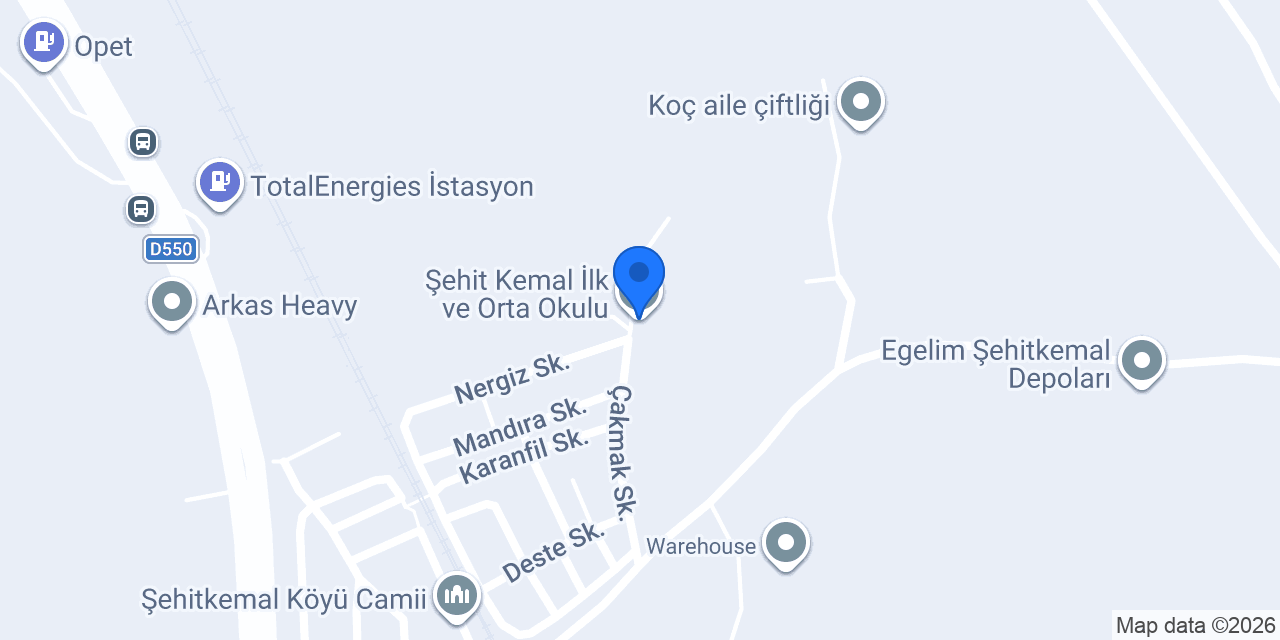 Şehit Kemal İlk ve Orta Okulu konumu