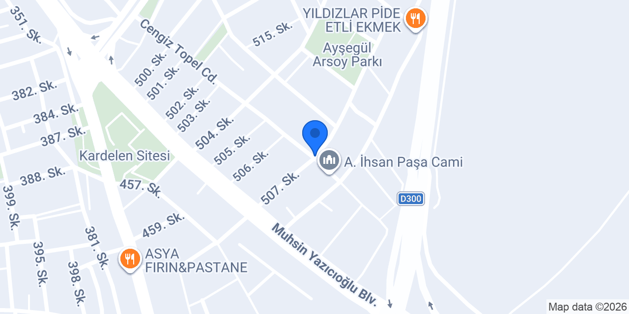 Ercan Veteriner Kliniği konumu