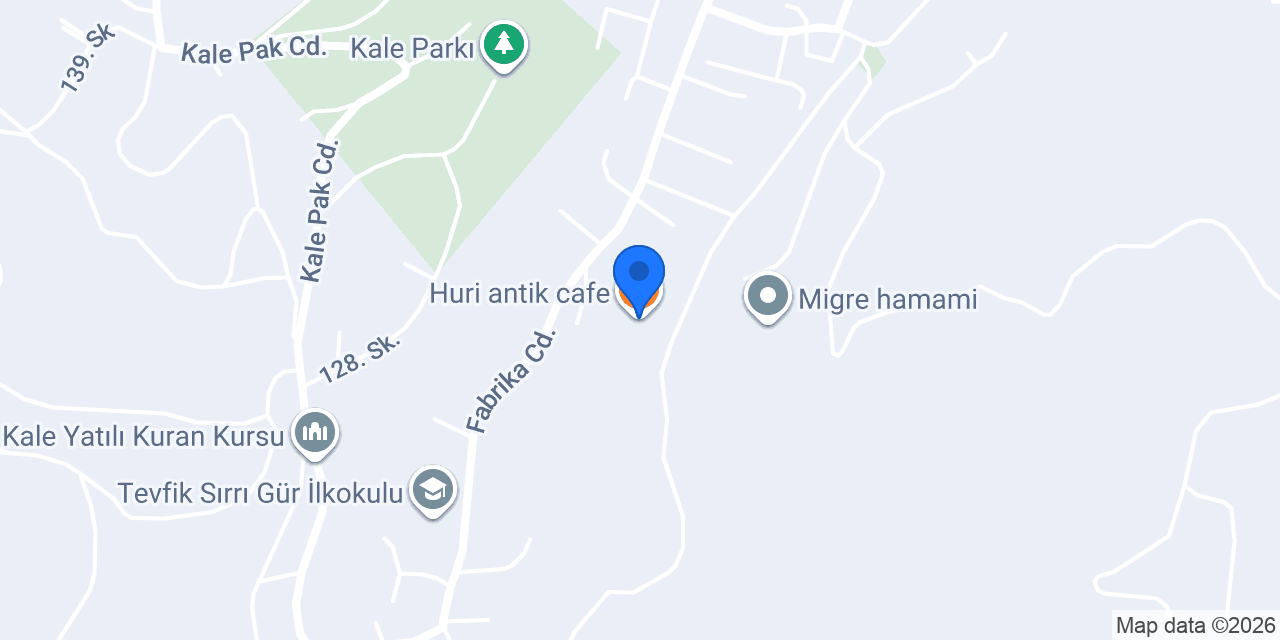 Huri antik cafe konumu