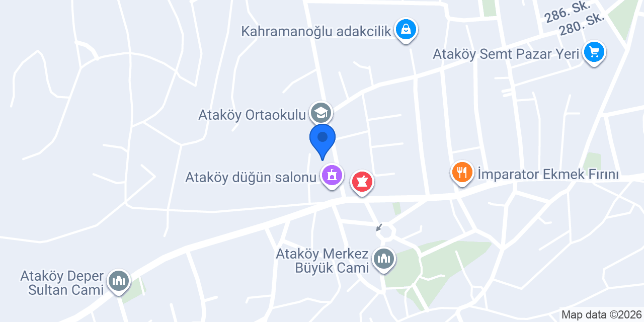 Ataköy İlkokulu konumu