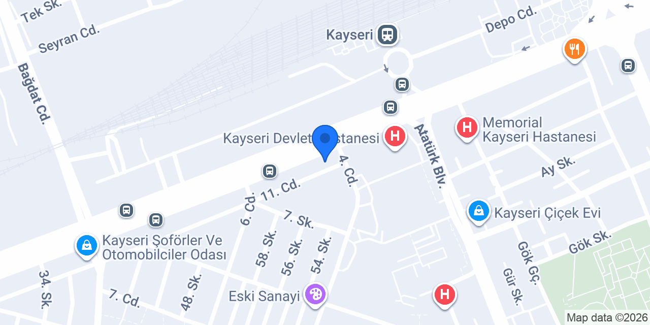 Şirinoğlu Faktoring Kayseri Şubesi konumu