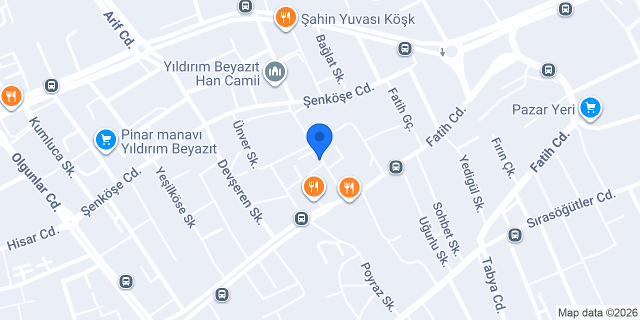 TUNÇ TERZİ -ÜTÜ konumu