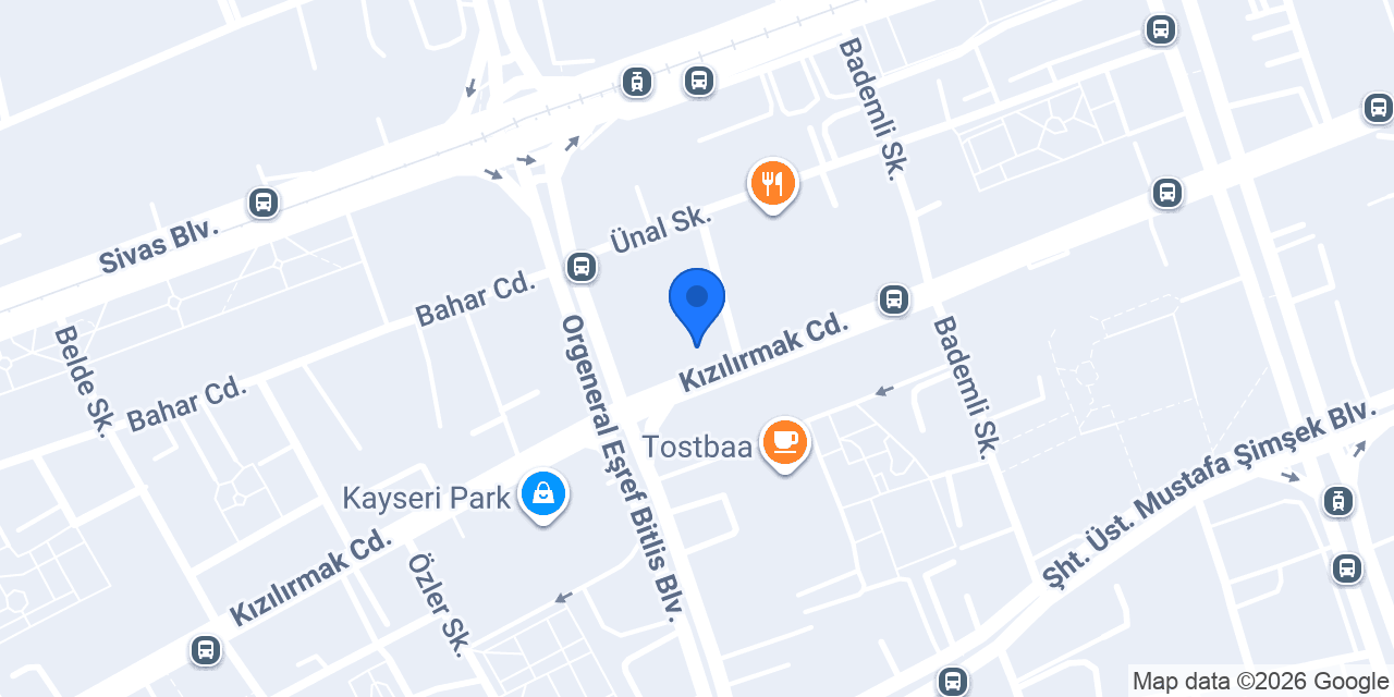 ETİOKS KAYSERİ konumu