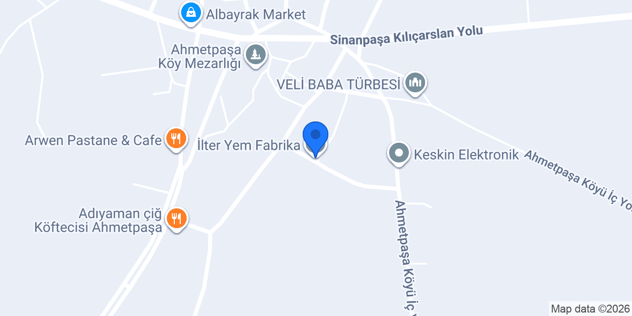 İlter Yem Fabrika konumu