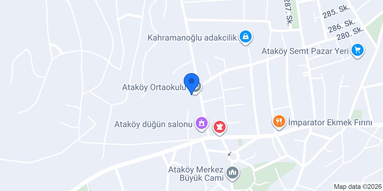 Ataköy Ortaokulu konumu