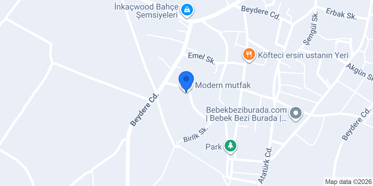 Modern mutfak konumu