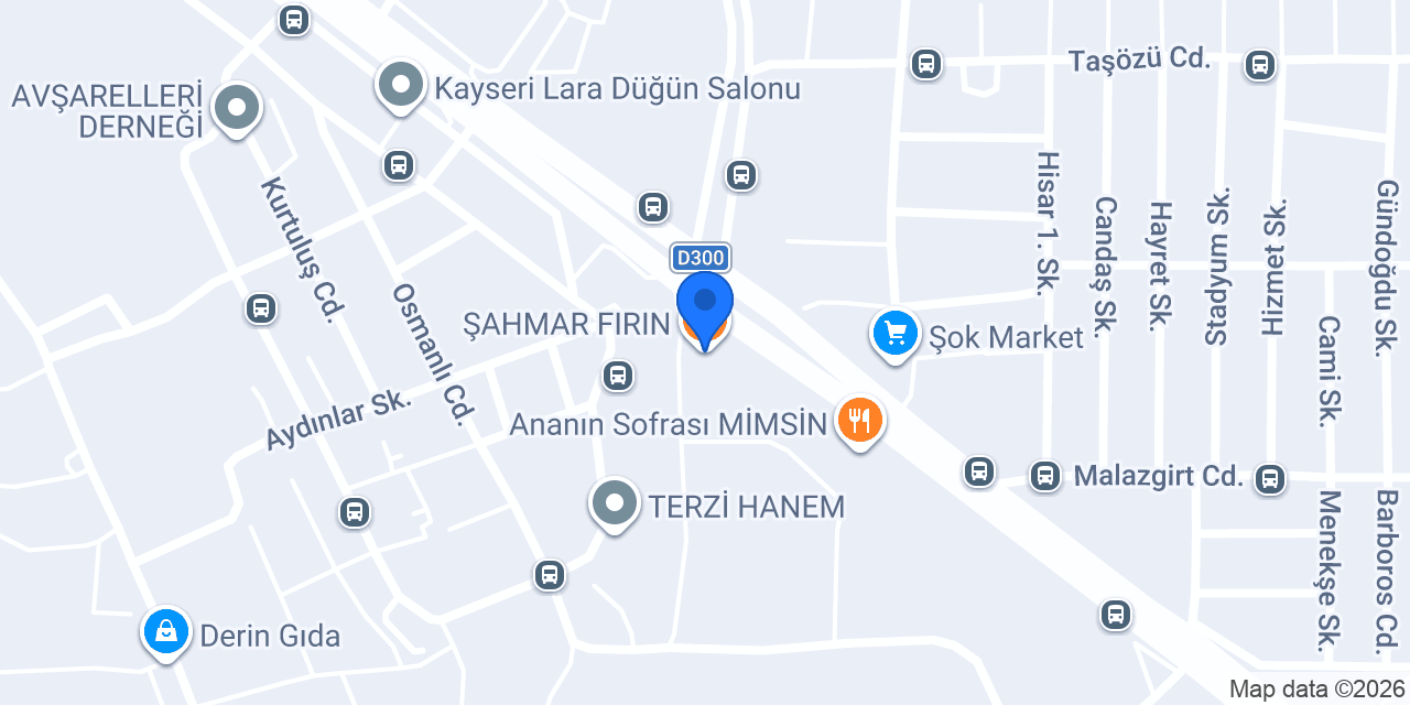 ŞAHMAR FIRIN konumu