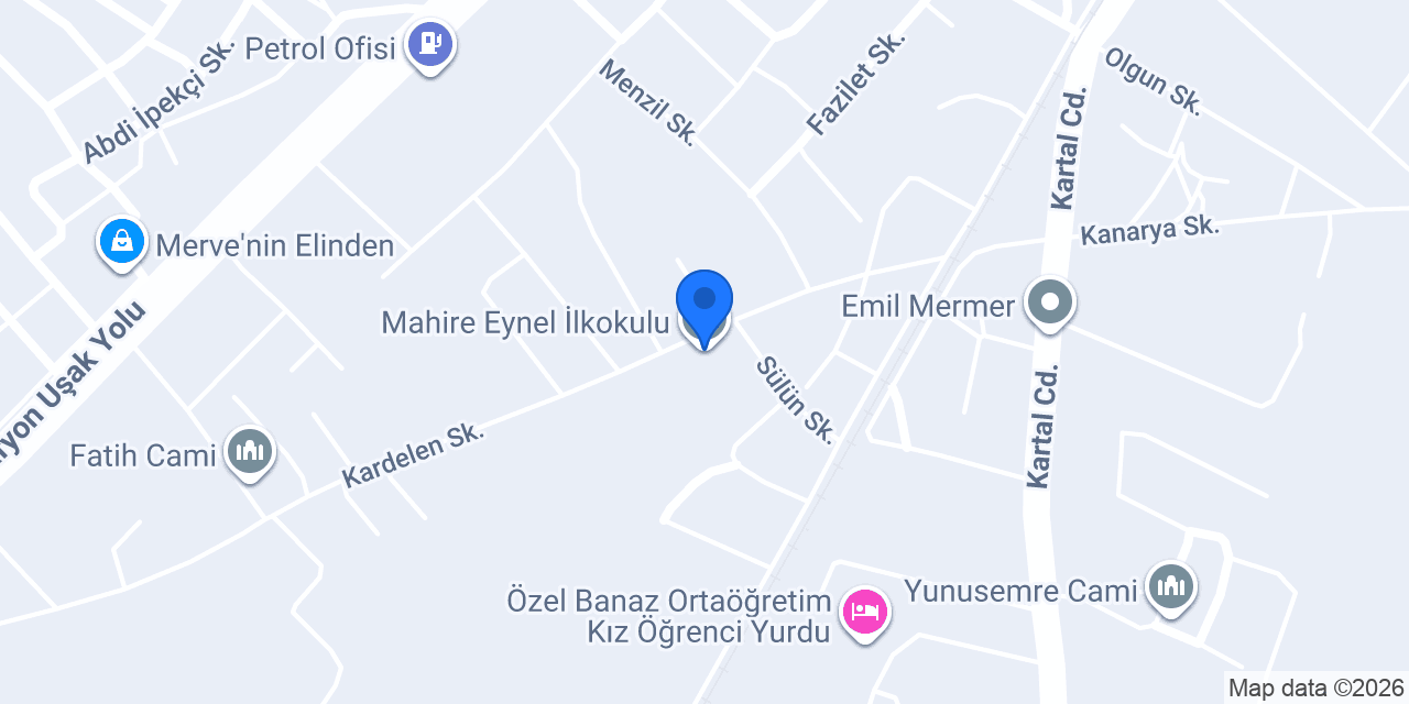 Mahire Eynel İlkokulu konumu