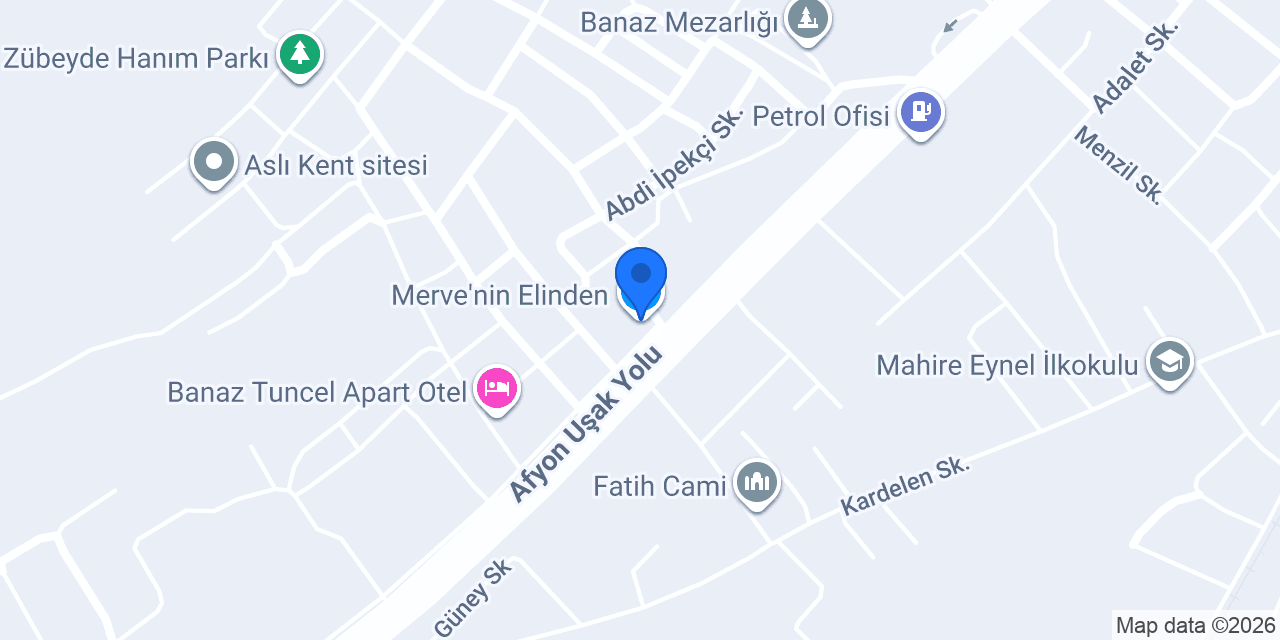 Merve'nin Elinden konumu