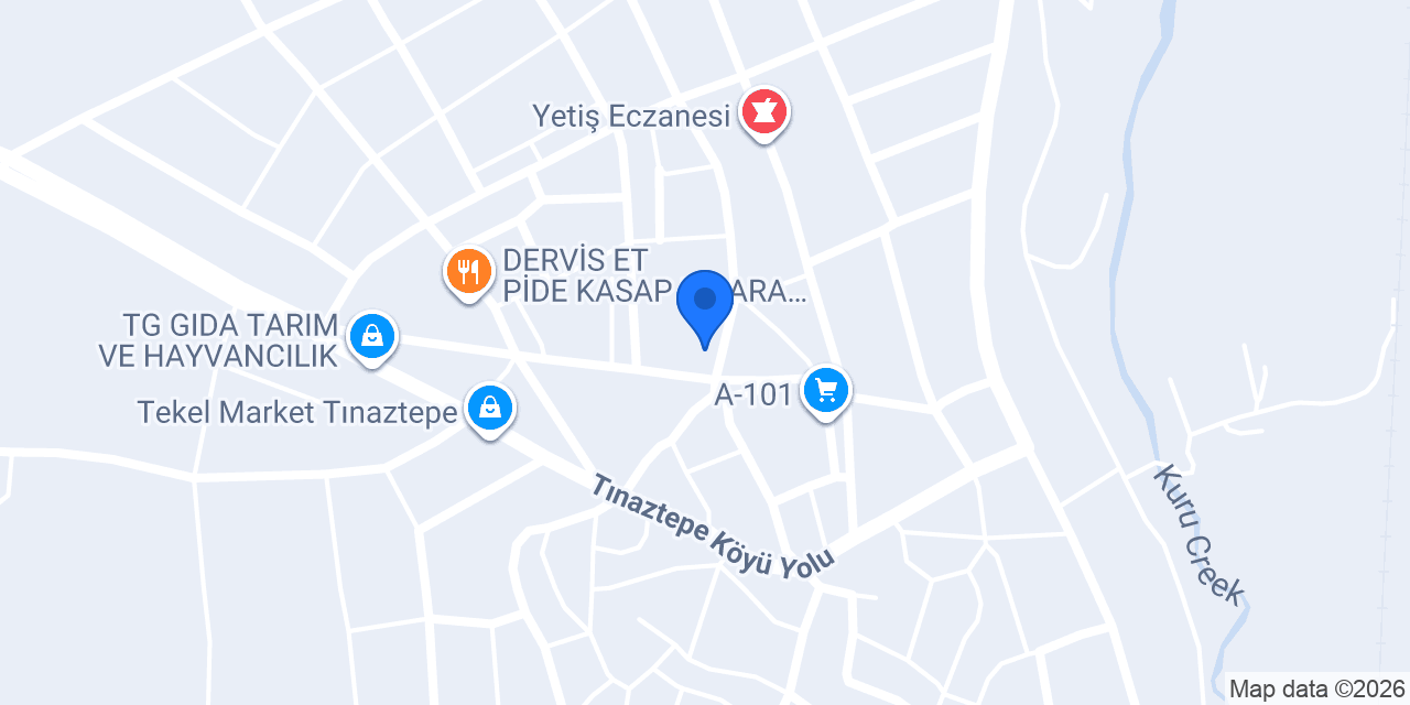 Tınaztepe Dereli pide ve lahmacun konumu