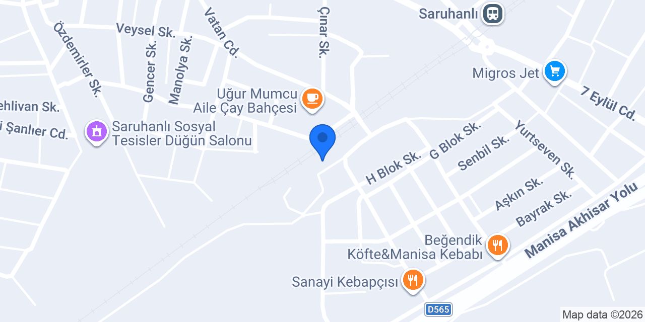 Saruhanlı Belediyesi İtfaiye konumu