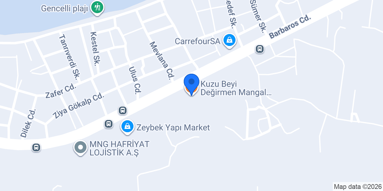 Kuzu Beyi Değirmen Mangal Ocakbaşı Restaurant konumu