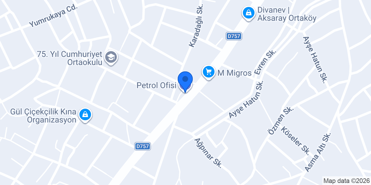 Petrol Ofisi konumu