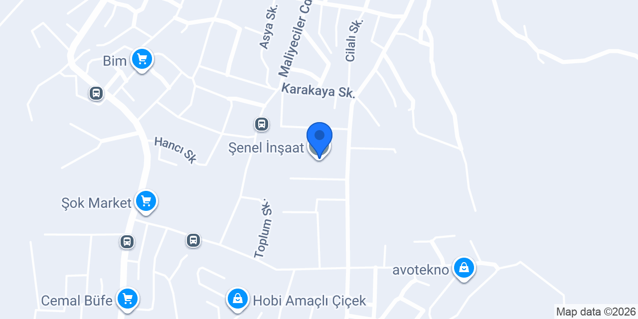 Şenel İnşaat konumu