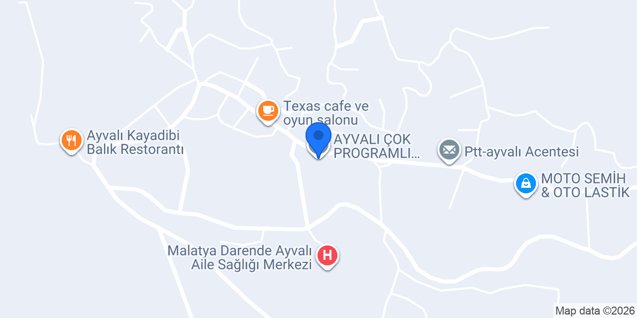 AYVALI ÇOK PROGRAMLI ANADOLU LİSESİ konumu