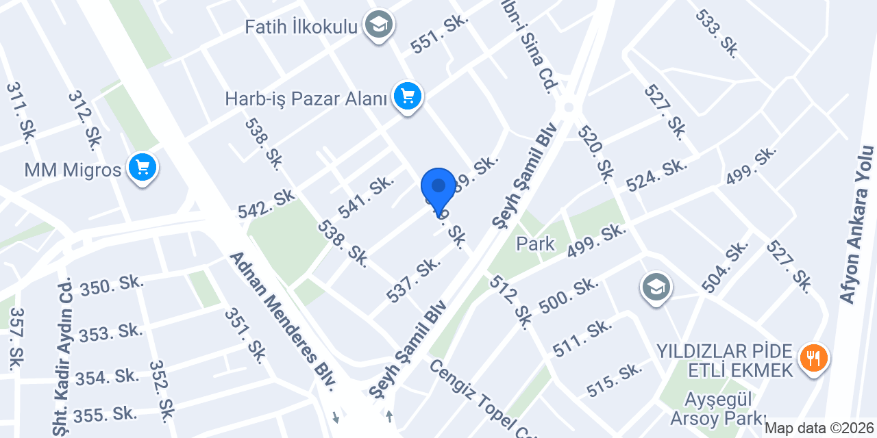 AFYON AKAR SIHHI TESİSAT VE ISITMA konumu
