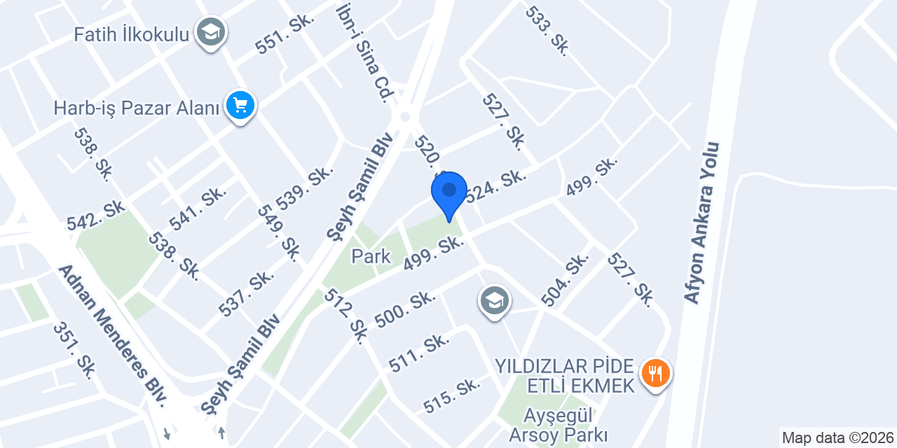 Ezgi Market konumu