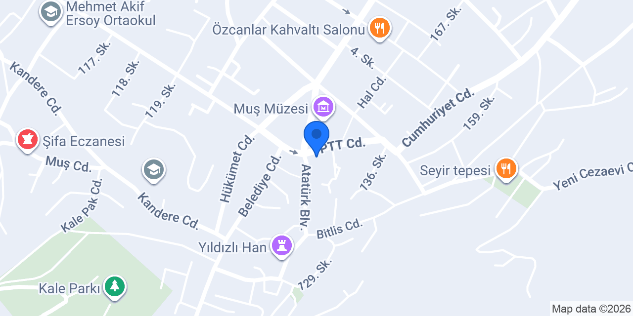 KAYHAN ECZANESİ MUŞ konumu