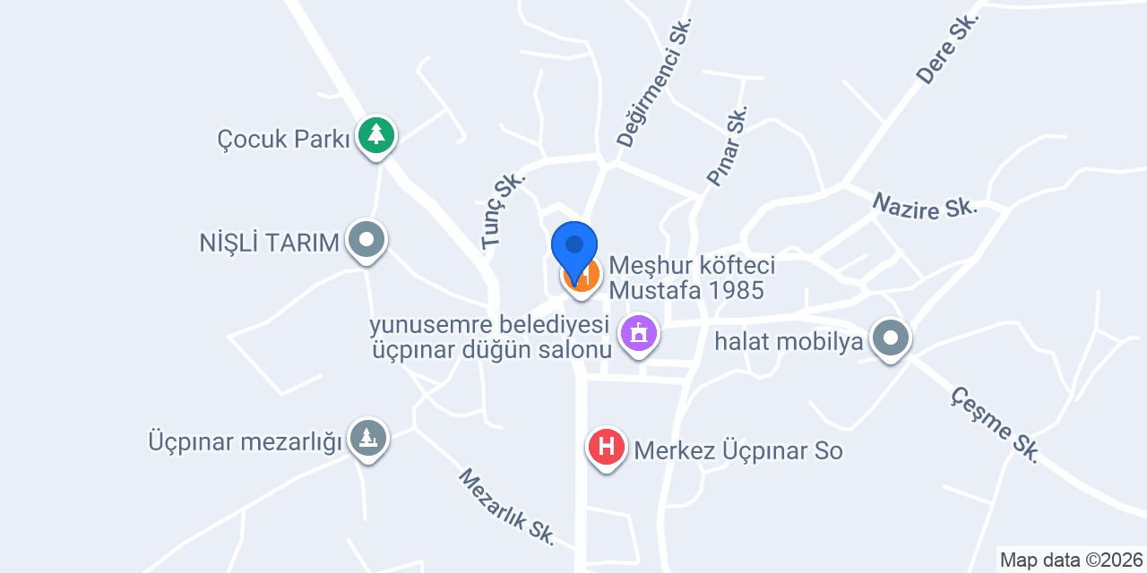 Üçpınar pide ve lahmacun salonu konumu