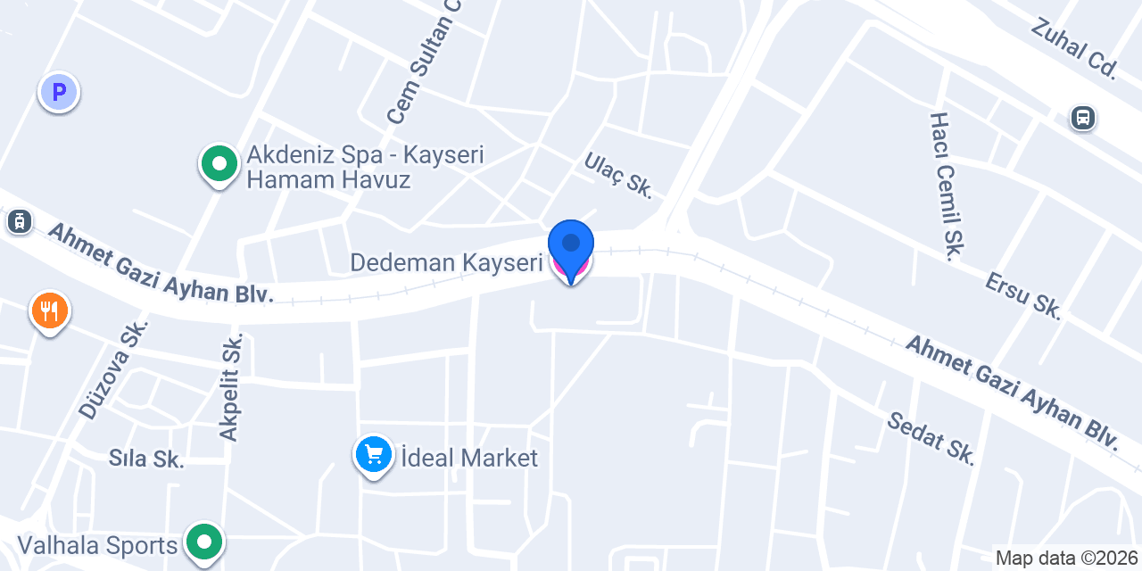 Dedeman Kayseri konumu